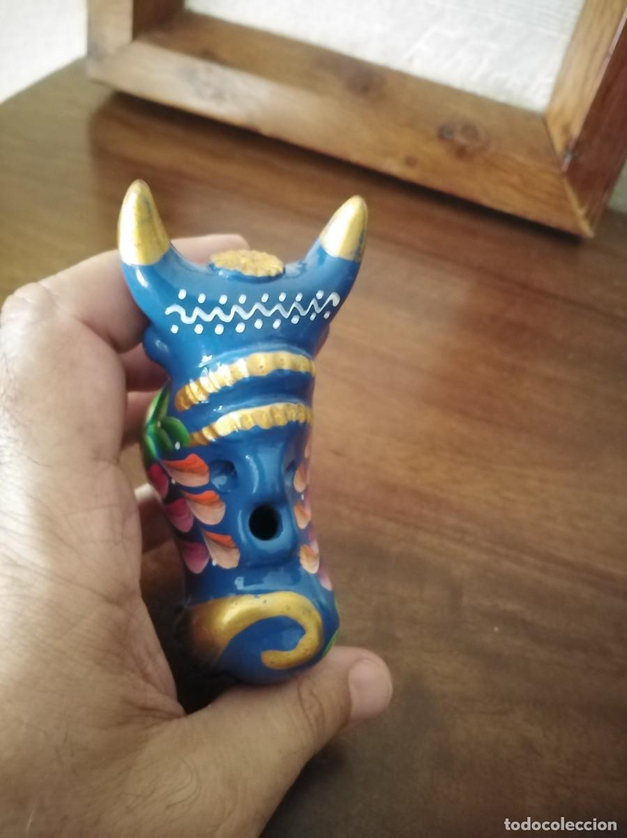 Antig&uuml;edades: Torito Pucar&aacute;. Per&uacute;, pintado a mano. - Foto 9