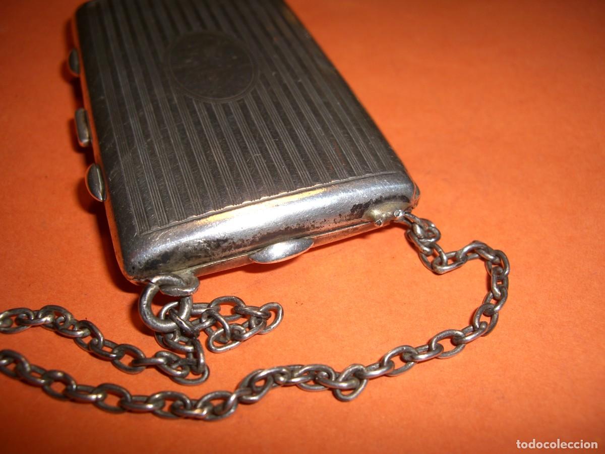 Antig&uuml;edades: ESTUCHE POLVERA MAQUILLAJE DE PLATA DE LEY - Foto 3