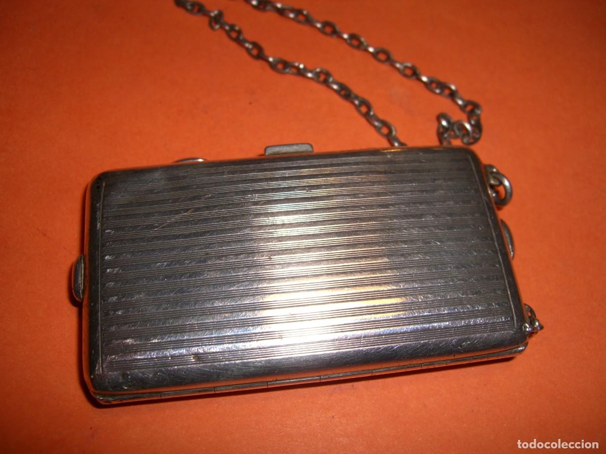 Antig&uuml;edades: ESTUCHE POLVERA MAQUILLAJE DE PLATA DE LEY - Foto 6