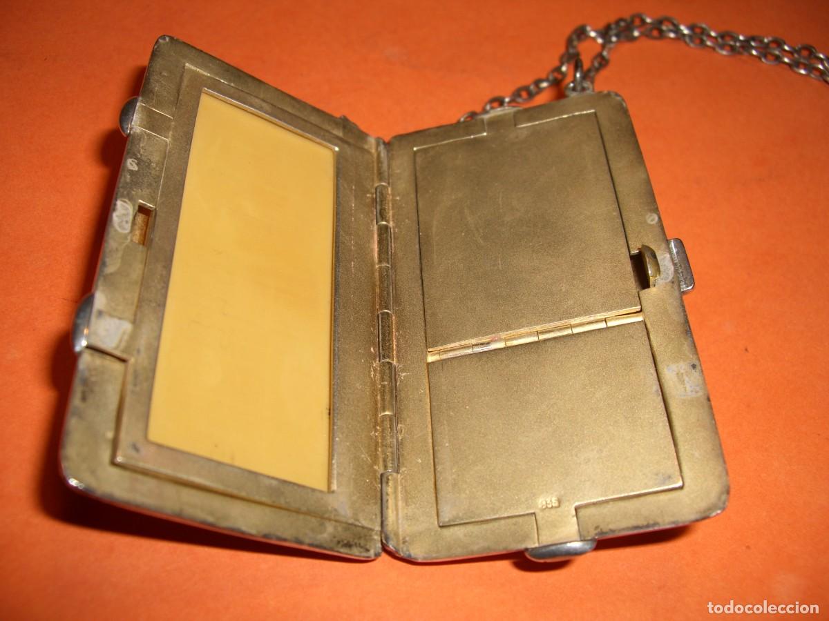 Antig&uuml;edades: ESTUCHE POLVERA MAQUILLAJE DE PLATA DE LEY - Foto 8