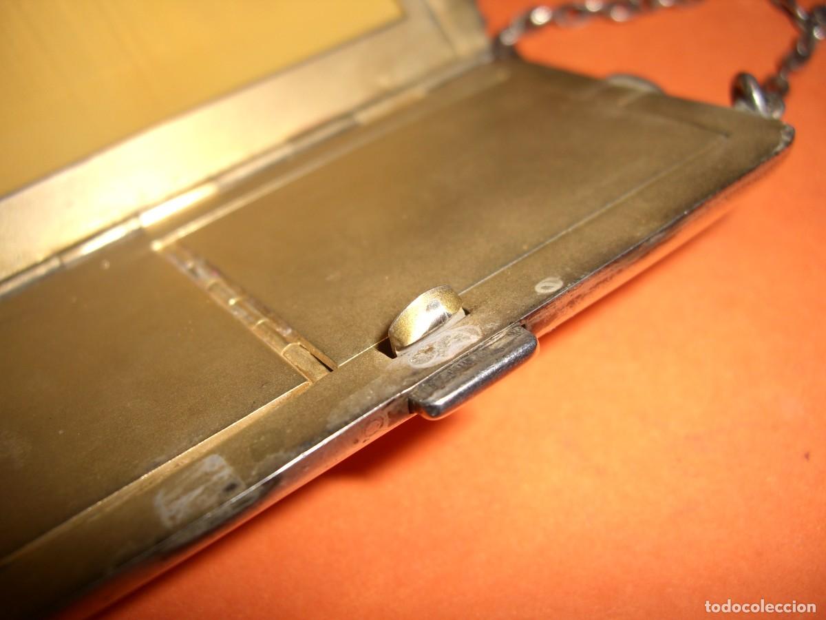 Antig&uuml;edades: ESTUCHE POLVERA MAQUILLAJE DE PLATA DE LEY - Foto 9