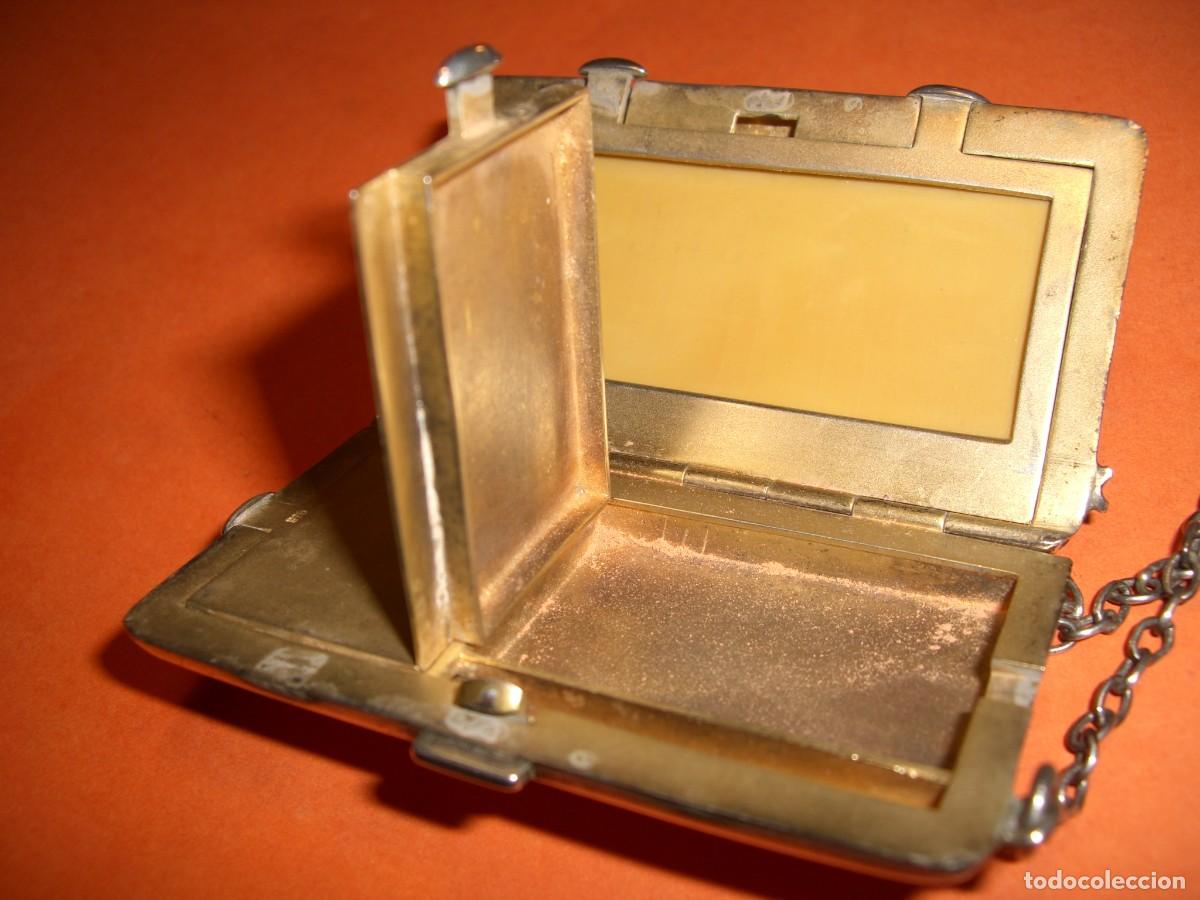 Antig&uuml;edades: ESTUCHE POLVERA MAQUILLAJE DE PLATA DE LEY - Foto 11