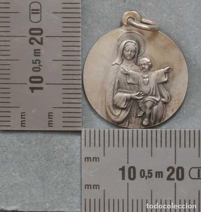 Antig&uuml;edades: MEDALLA. VIRGEN CON EL NI&Ntilde;O. PLATA - Foto 1