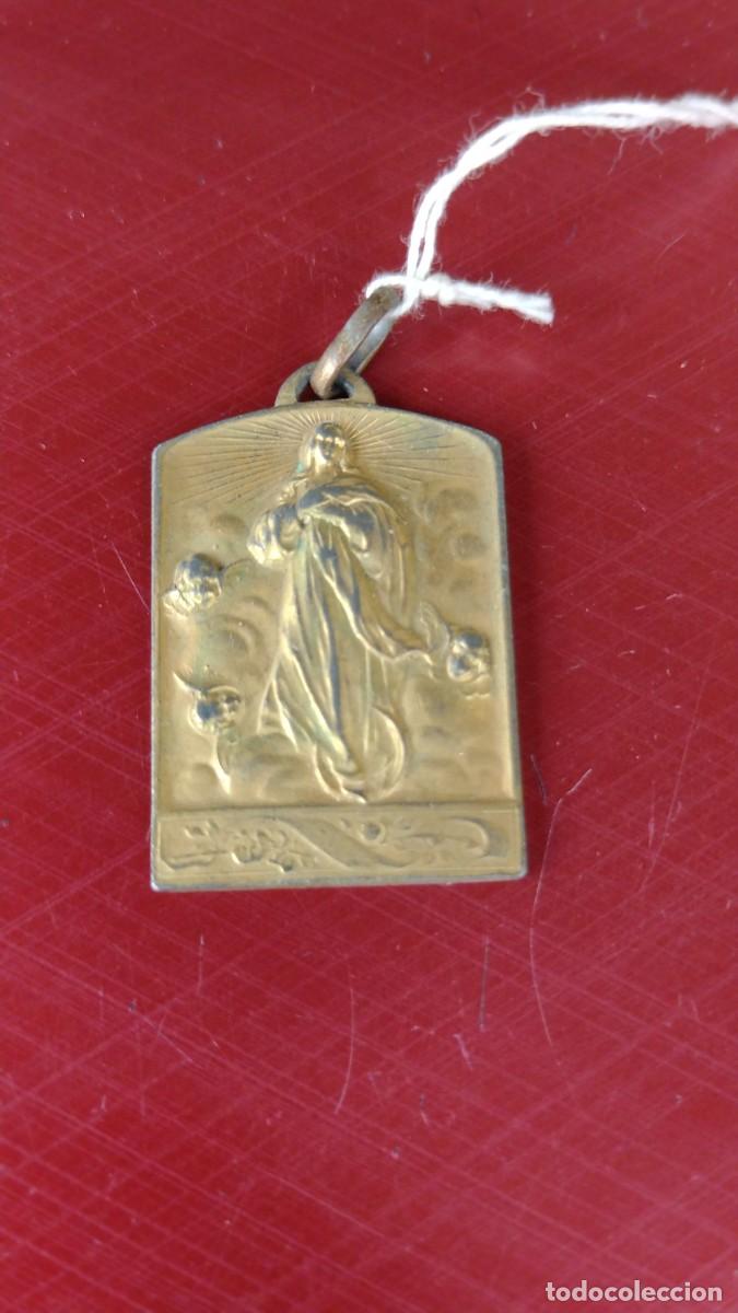 Antig&uuml;edades: Antigua medalla Virgen Inmaculada Concepci&oacute;n. - Foto 1