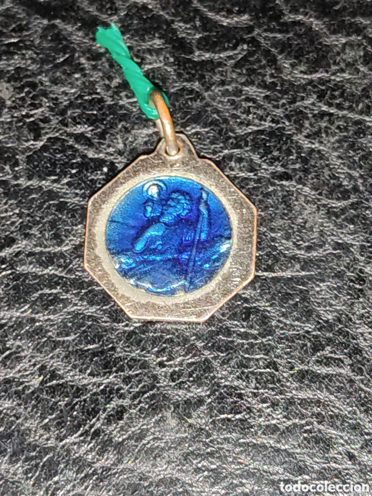 Antig&uuml;edades: Medalla esmaltada de la virgen de Lourdes. - Foto 2