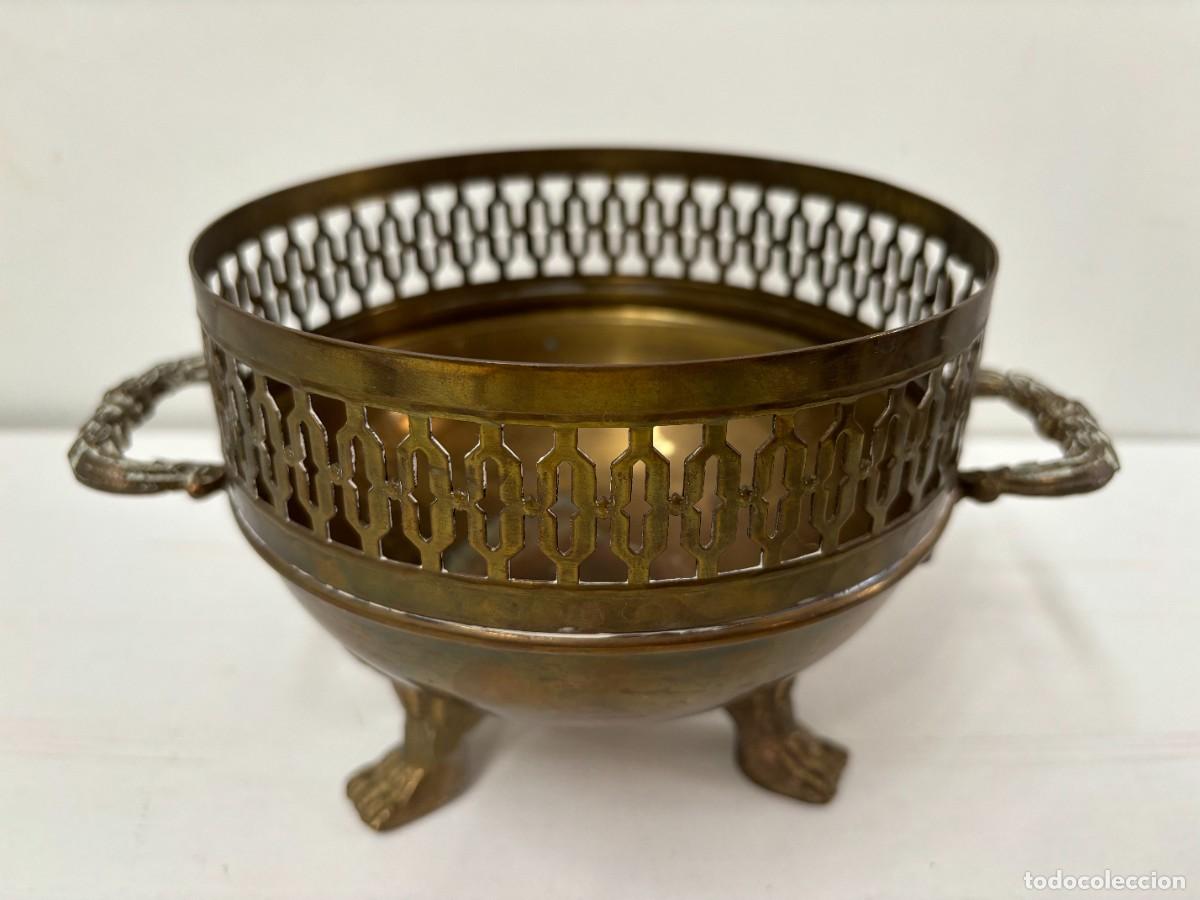 Antig&uuml;edades: CENTRO DE MESA O FRUTERO DE BRONCE - Foto 1