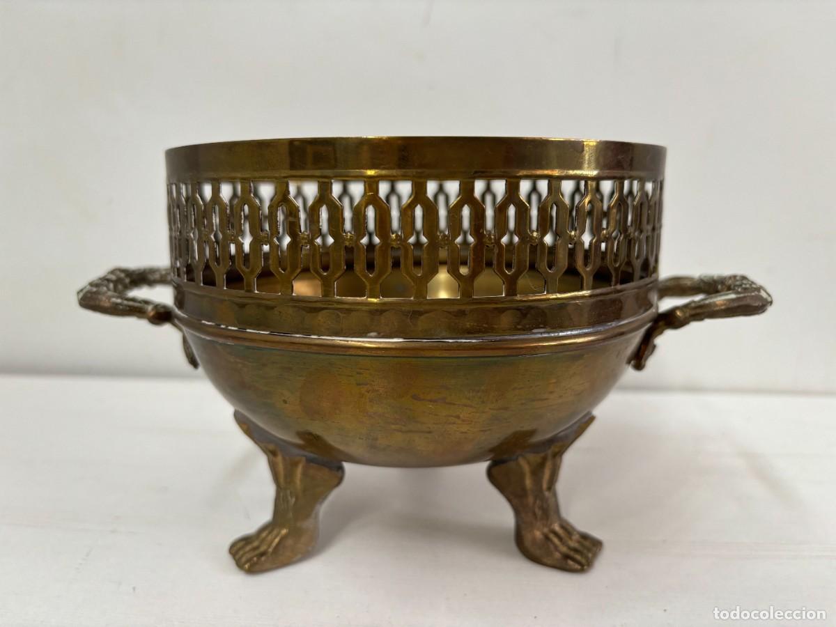 Antig&uuml;edades: CENTRO DE MESA O FRUTERO DE BRONCE - Foto 2