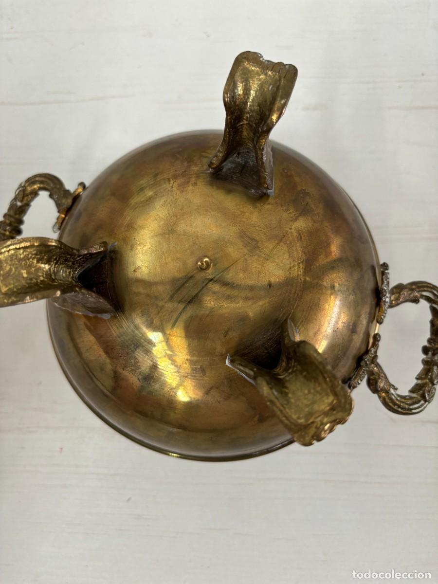 Antig&uuml;edades: CENTRO DE MESA O FRUTERO DE BRONCE - Foto 5