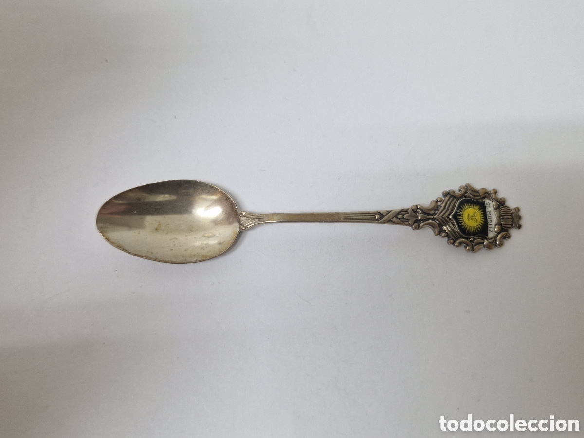 Antig&uuml;edades: CUCHARILLA DE PLATA DE ST MORITZ COBTRASTE - Foto 2