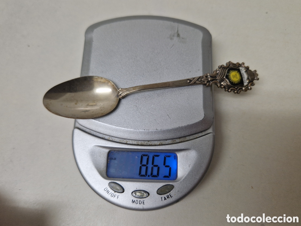 Antig&uuml;edades: CUCHARILLA DE PLATA DE ST MORITZ COBTRASTE - Foto 5