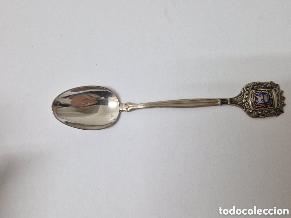 Antig&uuml;edades: CUCHARILLA DE PLATA DE PANPLONA CONTRASTE - Foto 2