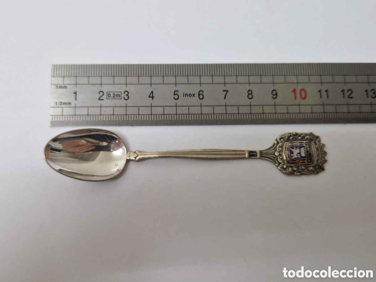Antig&uuml;edades: CUCHARILLA DE PLATA DE PANPLONA CONTRASTE - Foto 3