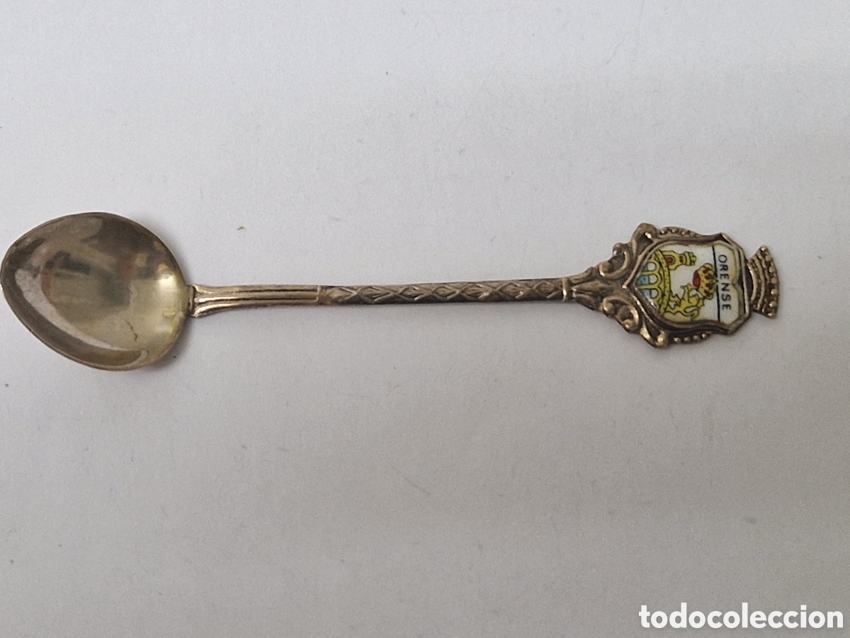 Antig&uuml;edades: CUCHARILLA DE PLATA DE ORENSE CONTRASTE - Foto 2