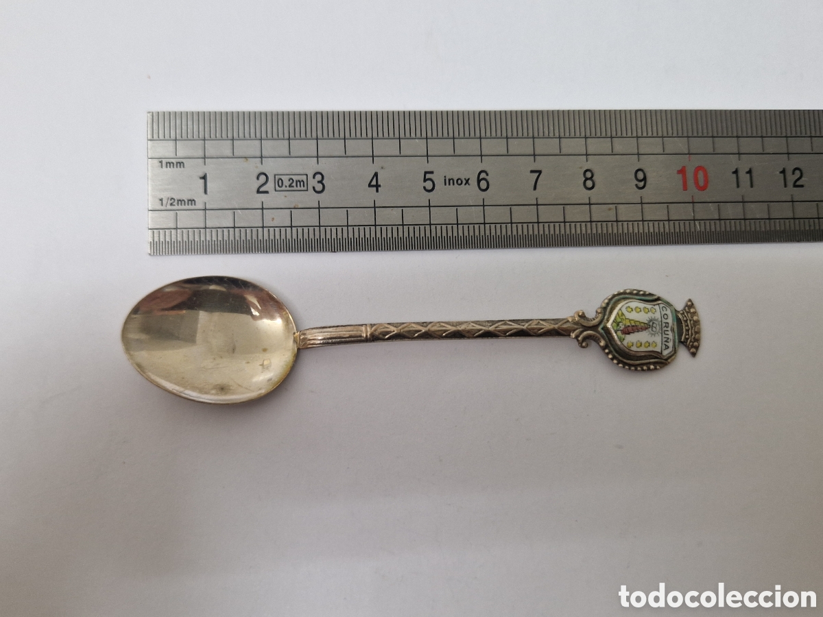 Antig&uuml;edades: CUCHARILLA DE PLATA DE CORU&Ntilde;A CONTRASTE - Foto 3