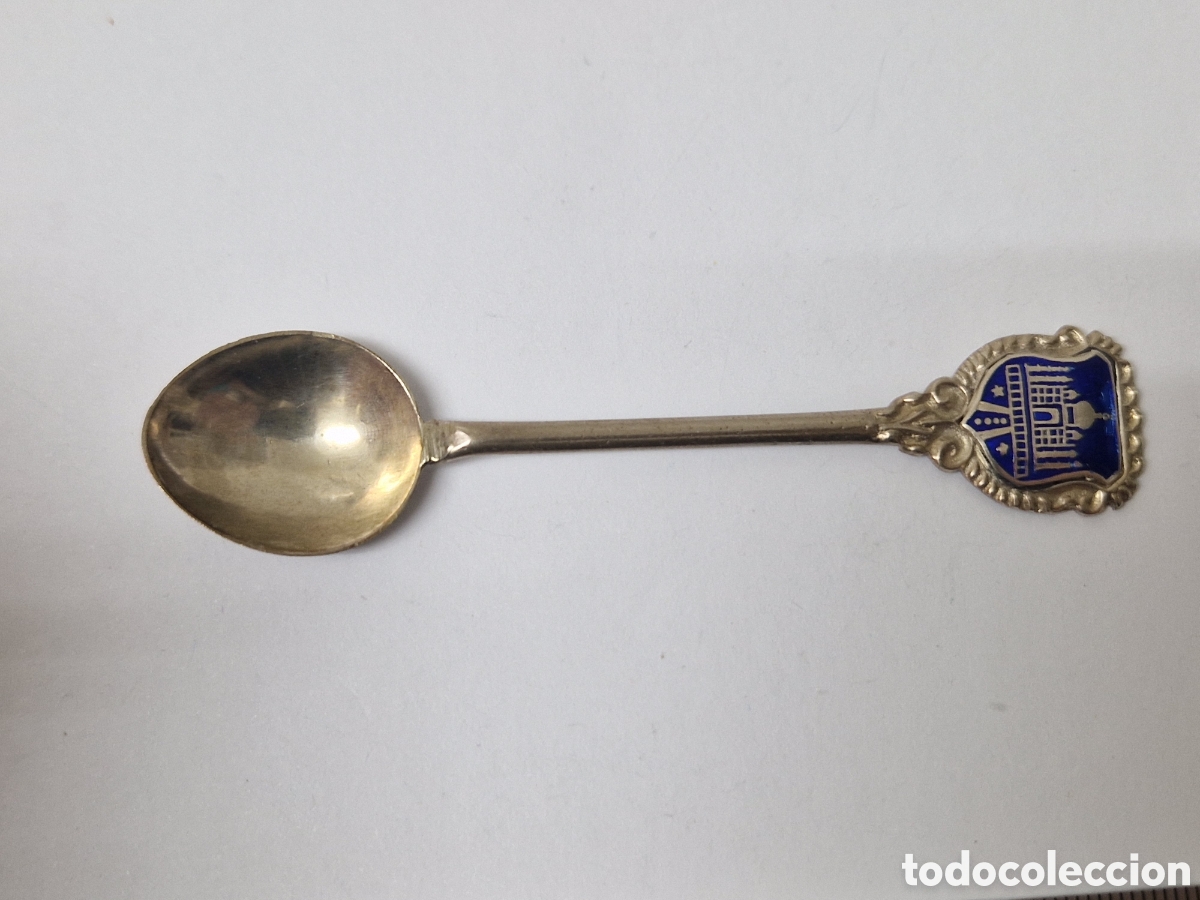 Antig&uuml;edades: CUCHARILLA DE PLATA TAL MAHAL INDIA - Foto 2