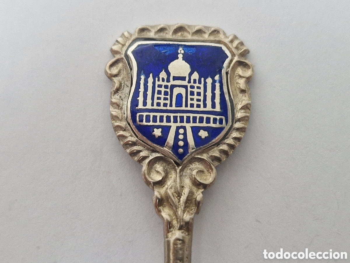 Antig&uuml;edades: CUCHARILLA DE PLATA TAL MAHAL INDIA - Foto 1