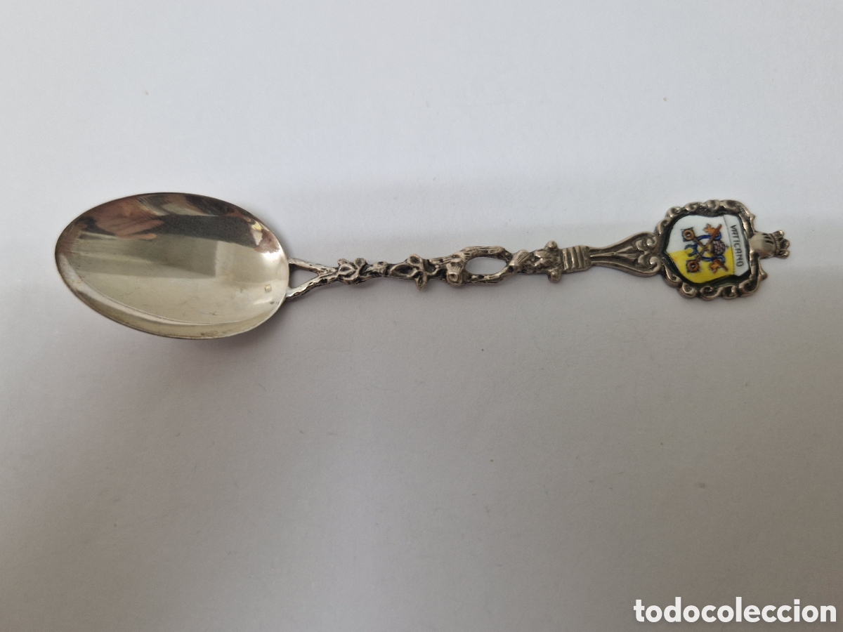 Antig&uuml;edades: CUCHARILLA DE PLATA DEL VATICANO - Foto 4