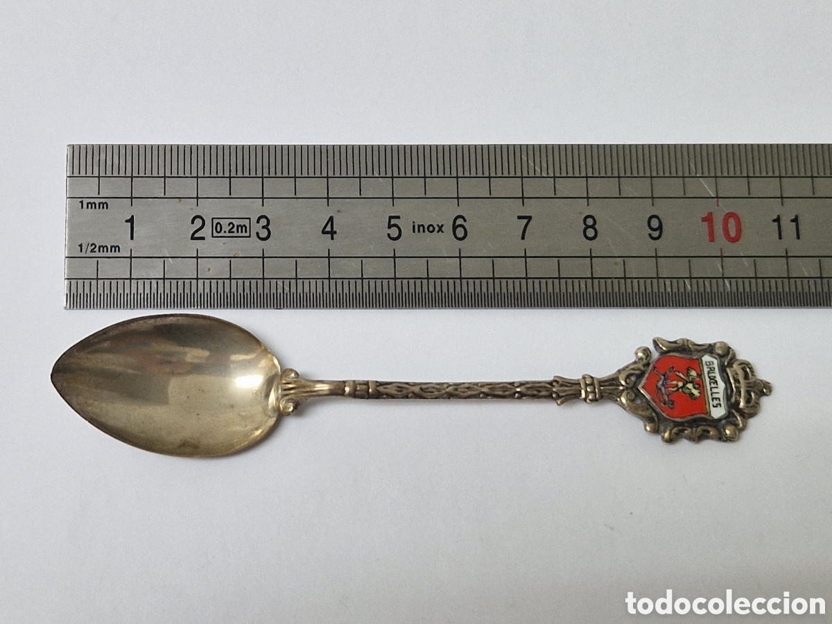 Antig&uuml;edades: CUCHARILLA DE PLATA BRUXELLES - Foto 3