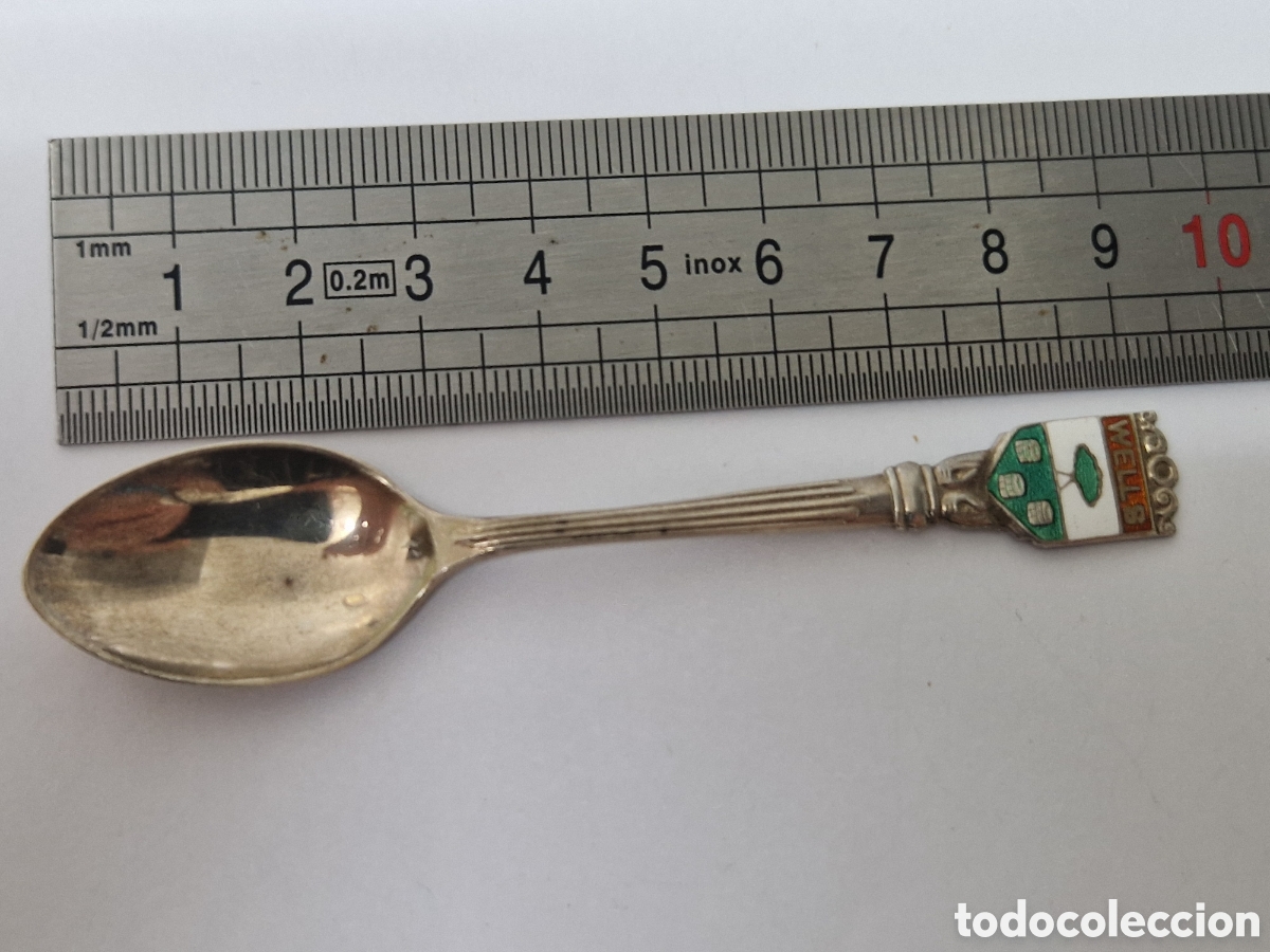 Antig&uuml;edades: CUCHARILLA DE PLATA WELLS CONTRASTE - Foto 3