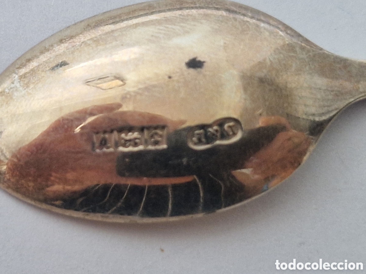 Antig&uuml;edades: CUCHARILLA DE PLATA WELLS CONTRASTE - Foto 4