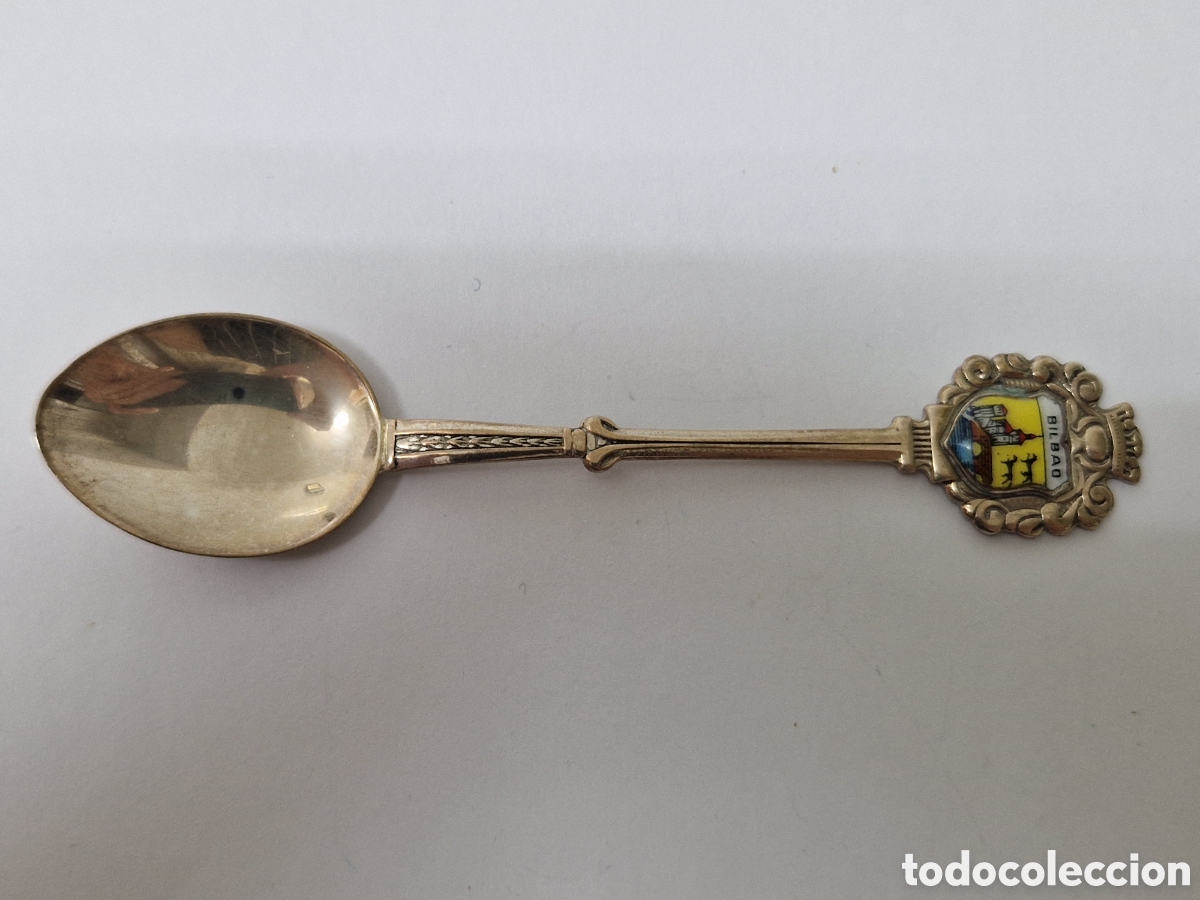 Antig&uuml;edades: CUCHARILLA DE PLATA BILBAO CONTRASTE - Foto 2