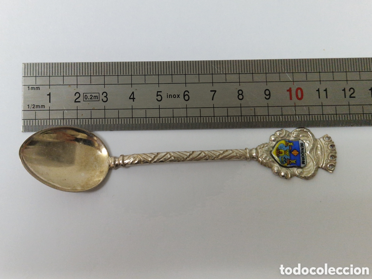 Antig&uuml;edades: CUCHARILLA DE PLATA DE BENIDORM CONTRASTE - Foto 2