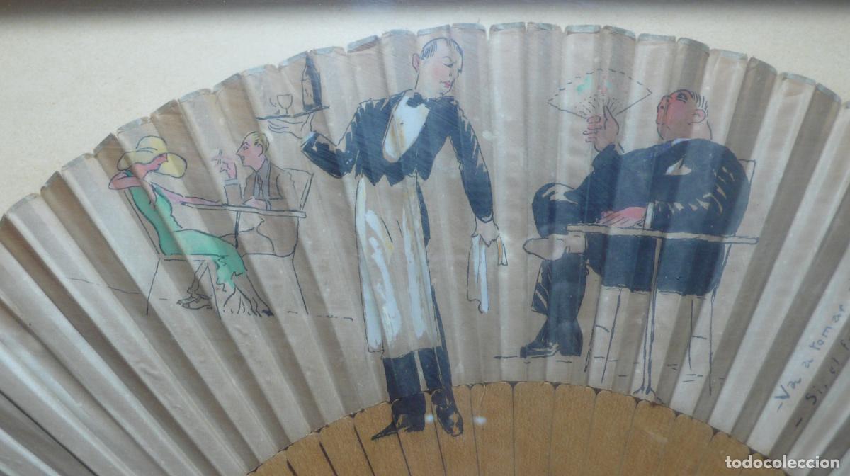 Antig&uuml;edades: ABANICO PINTADO A MANO - Foto 2
