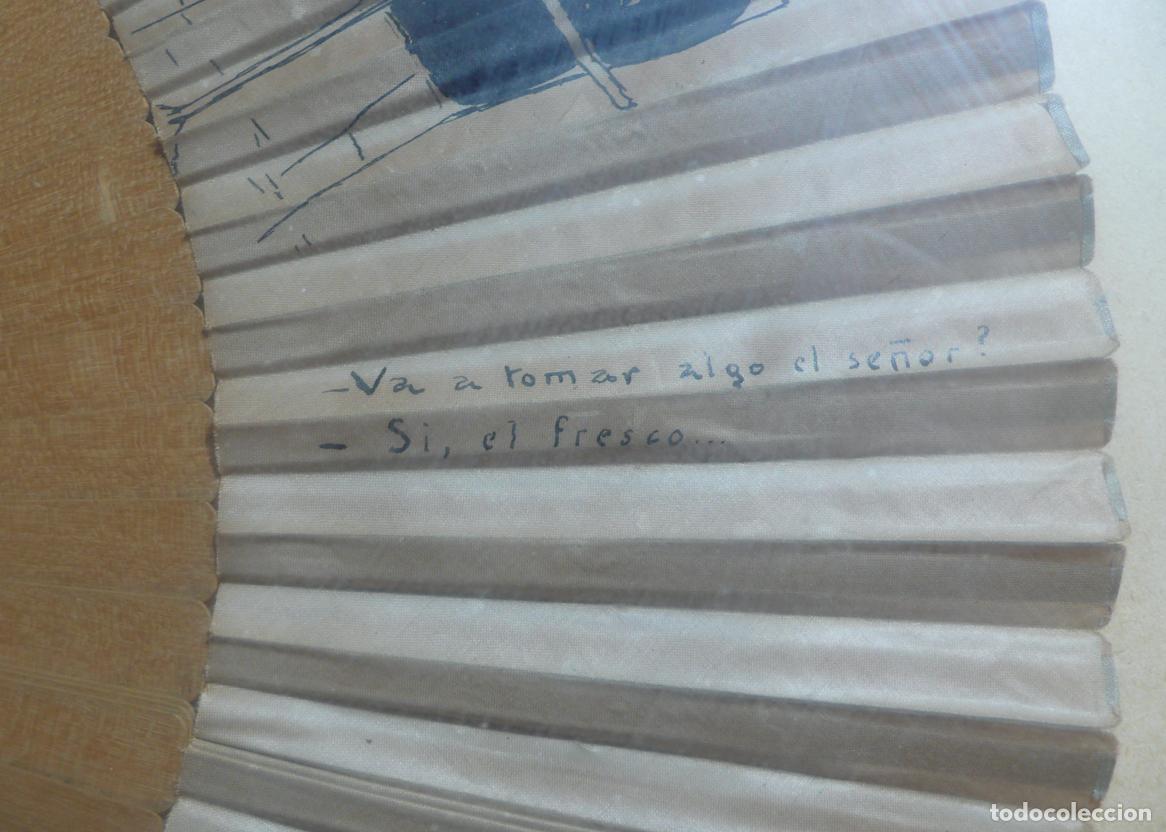 Antig&uuml;edades: ABANICO PINTADO A MANO - Foto 3