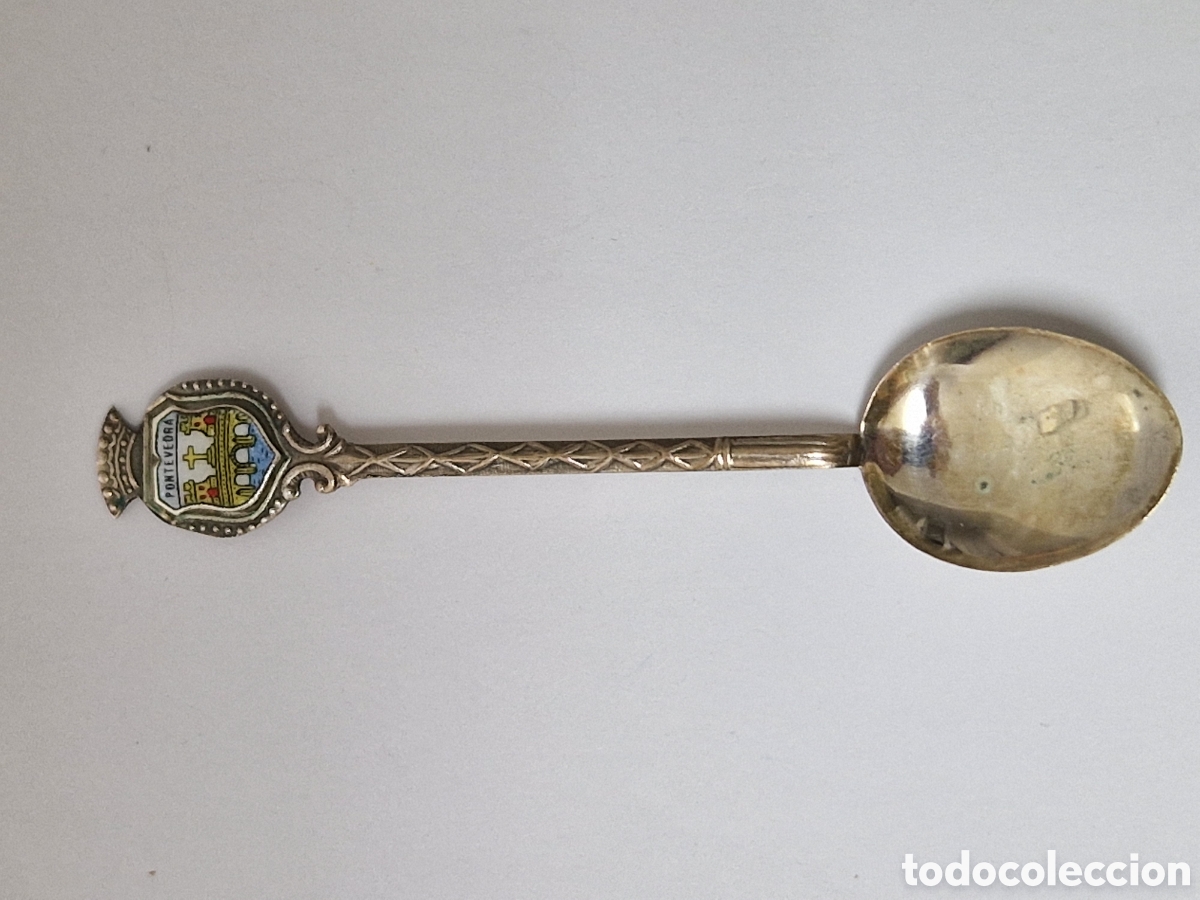 Antig&uuml;edades: CUCHARILLA DE PLATA PONTEVEDRA - Foto 2