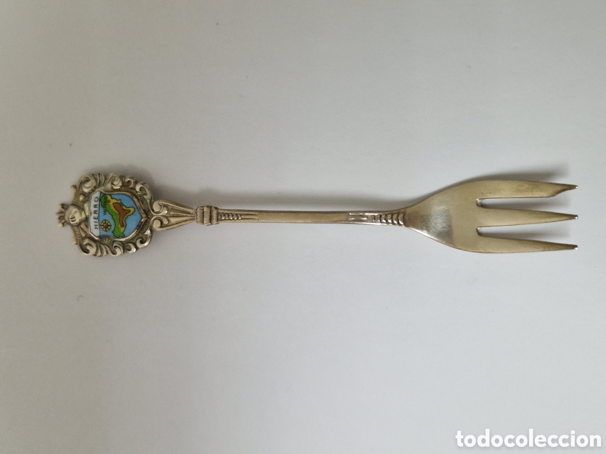 Antig&uuml;edades: TENEDOR EN PLATA HIERRO CONTRASTE - Foto 2