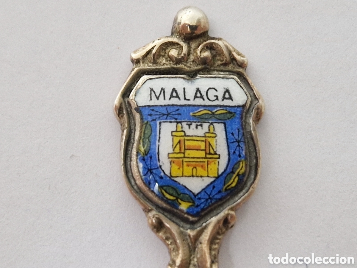Antig&uuml;edades: CUCHARILLA DE PLATA MALAGA CONTRASTE - Foto 1