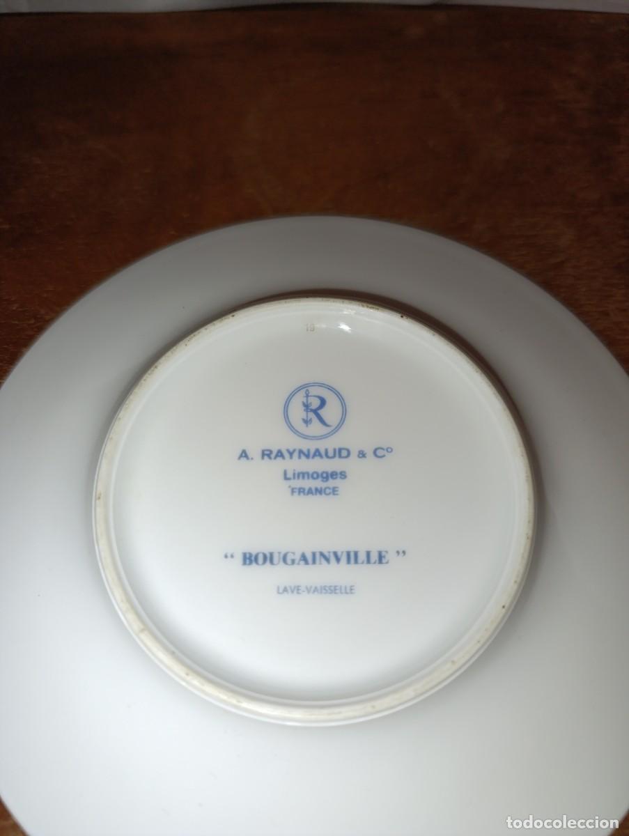 Antig&uuml;edades: Plato de postre de porcelana Limoges - Foto 5