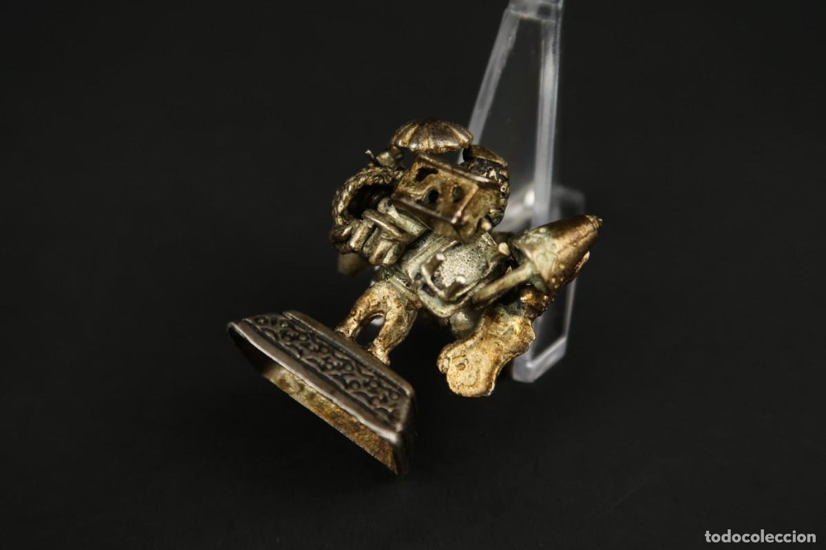 Antig&uuml;edades: Antigua Figura de Plata - Foto 8