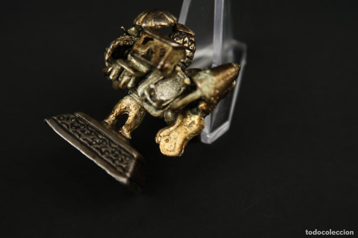 Antig&uuml;edades: Antigua Figura de Plata - Foto 10