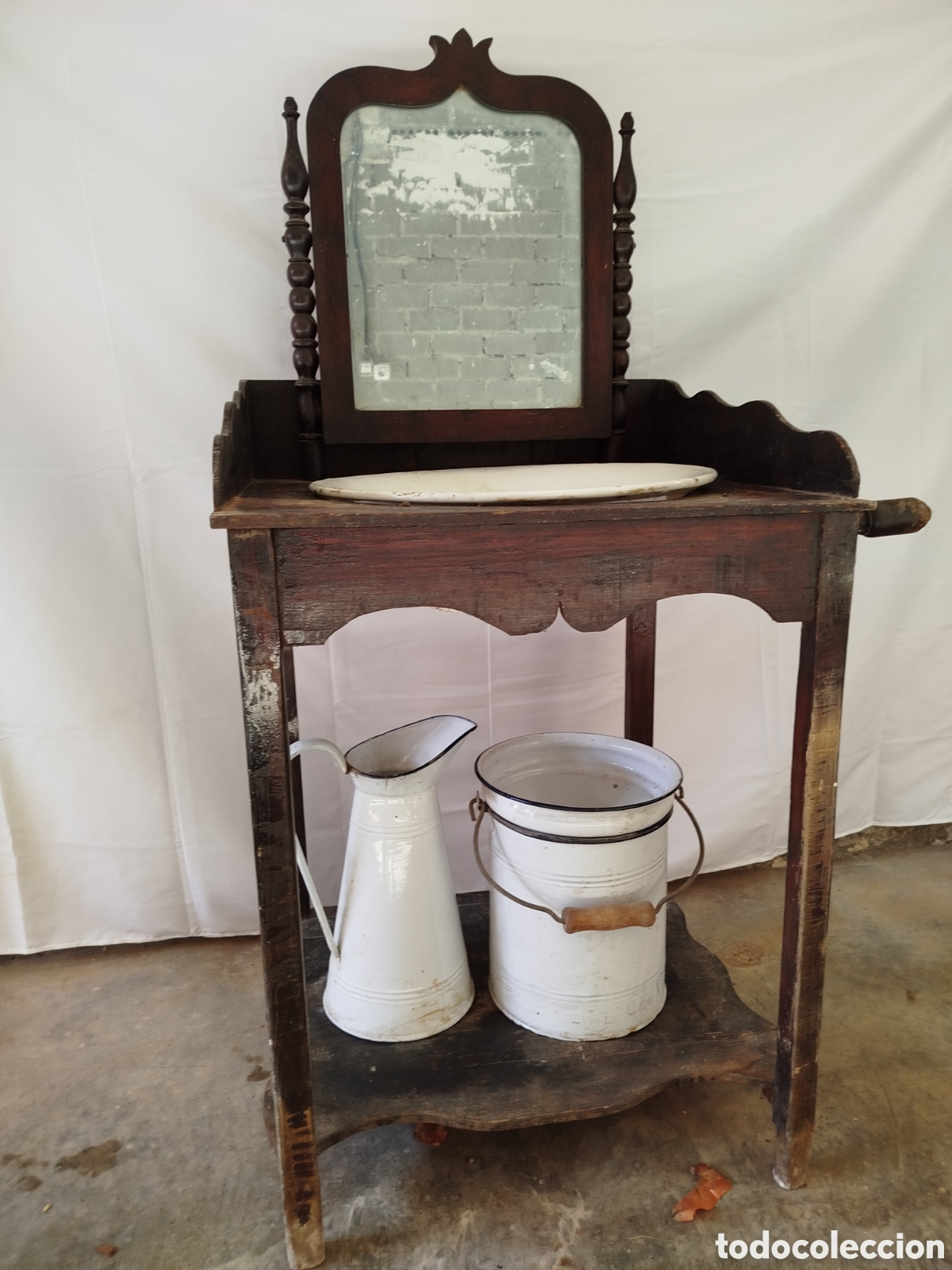 Antig&uuml;edades: Palangananero ba&ntilde;o tocador - Foto 5