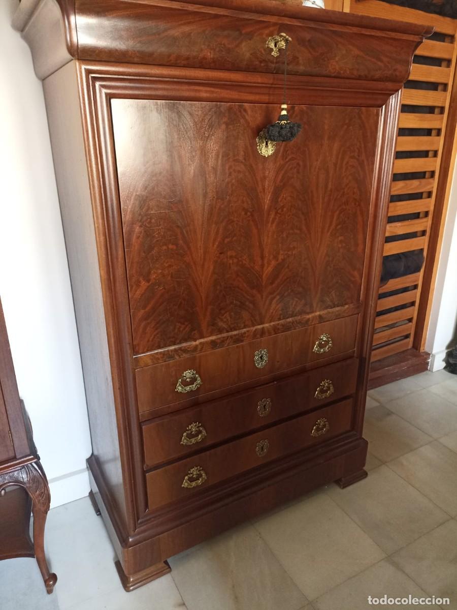 Antig&uuml;edades: Bureau Abattant S XIX - Foto 1
