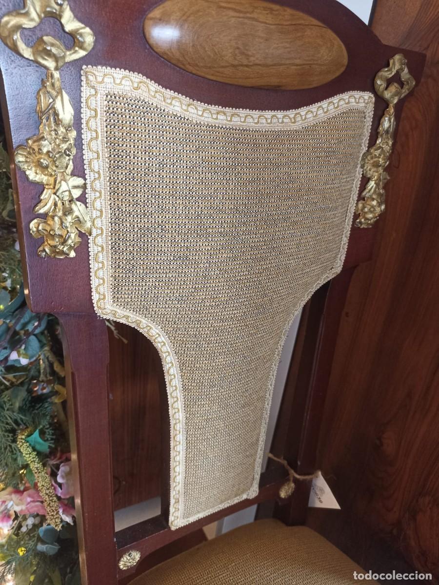 Antig&uuml;edades: Silla modernista de madera de caoba - Foto 2