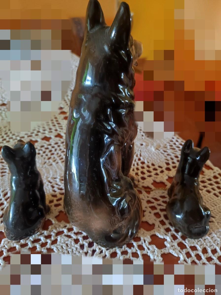 Antig&uuml;edades: Porcelana perro pastor alem&aacute;n - Foto 3