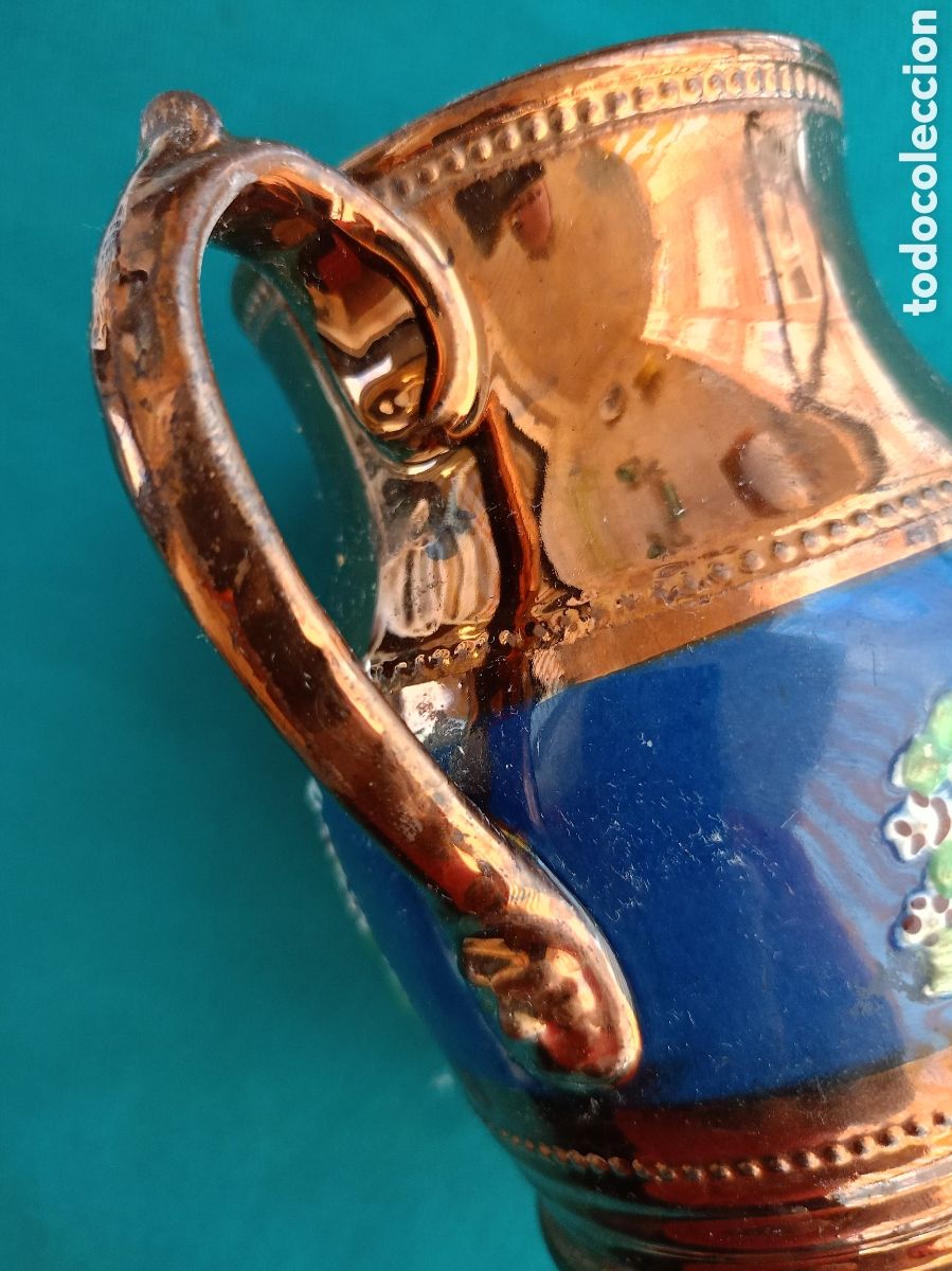 Antig&uuml;edades: ANTIGUA JARRA DE BRISTOL REFLEJO - Foto 2