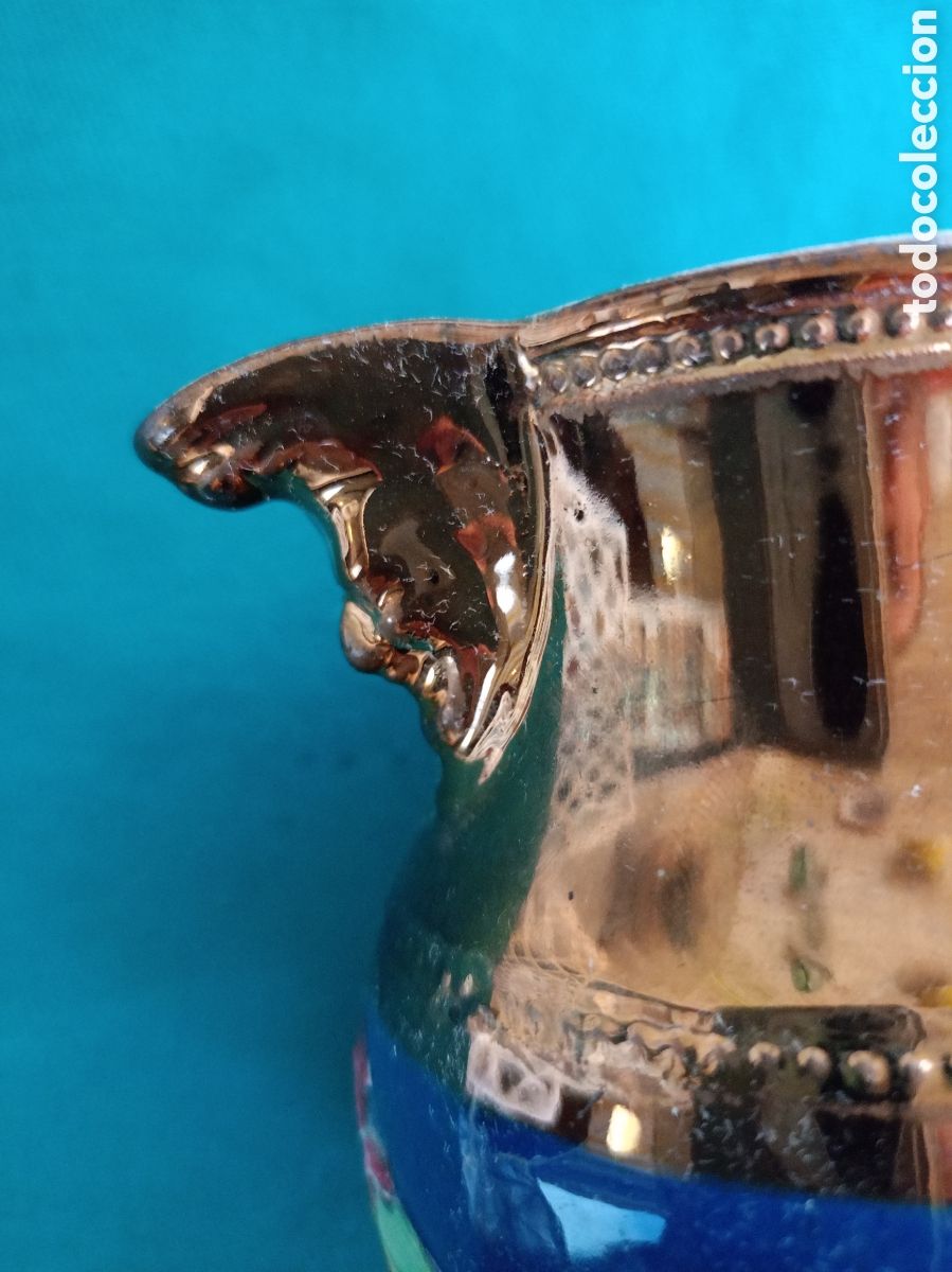 Antig&uuml;edades: ANTIGUA JARRA DE BRISTOL REFLEJO - Foto 6