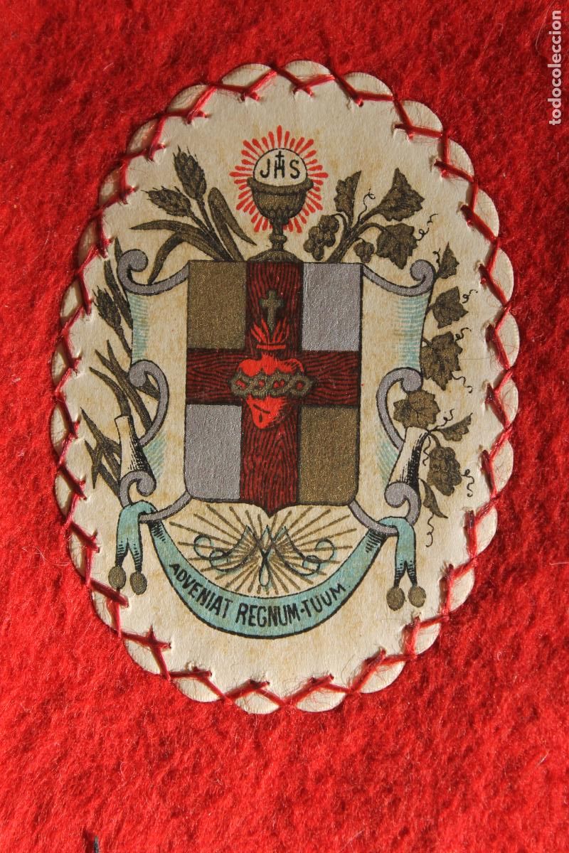 Antig&uuml;edades: ANTIGUO ESCAPULARIO SAGRADO CORAZON - Foto 2