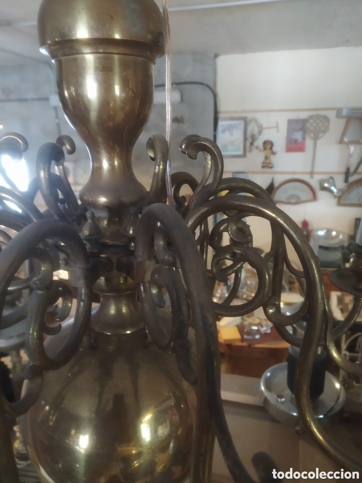 Antig&uuml;edades: MAGN&Iacute;FICA L&Aacute;MPARA HOLANDESA - Foto 3