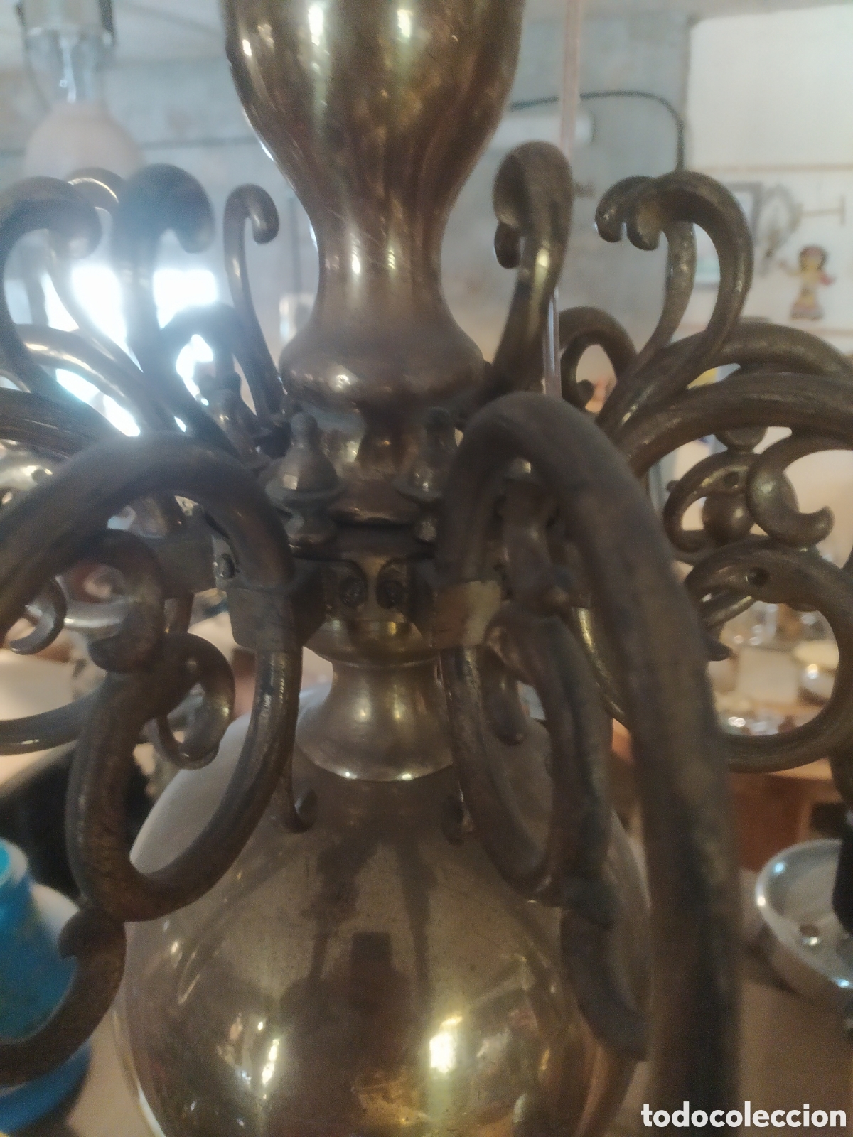 Antig&uuml;edades: MAGN&Iacute;FICA L&Aacute;MPARA HOLANDESA - Foto 5