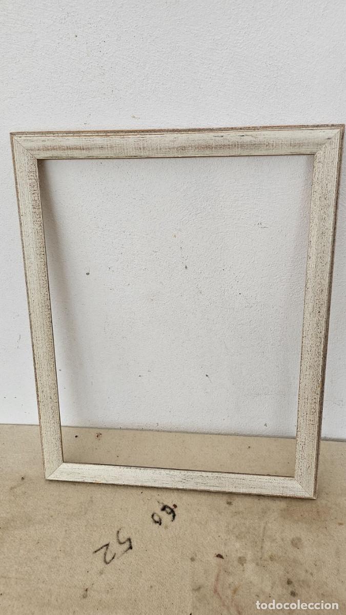 Antig&uuml;edades: marco de madera blanco - Foto 1