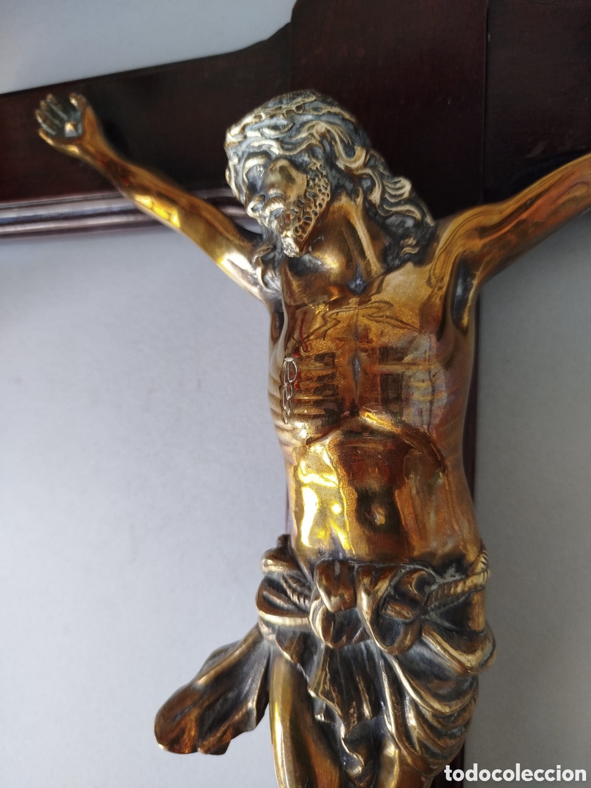 Antig&uuml;edades: Antiguo CRUCIFIJO DE BRONCE - Foto 11