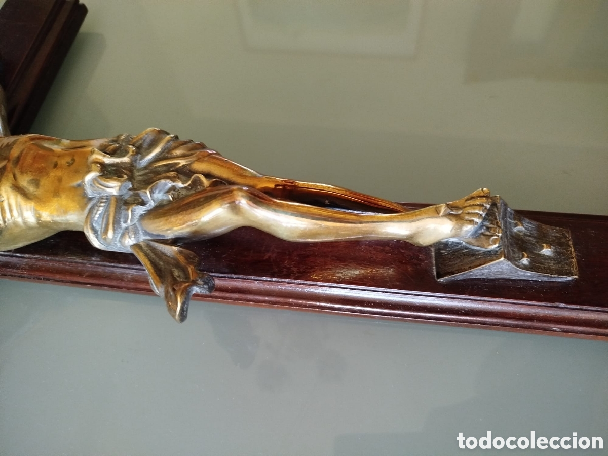 Antig&uuml;edades: Antiguo CRUCIFIJO DE BRONCE - Foto 12