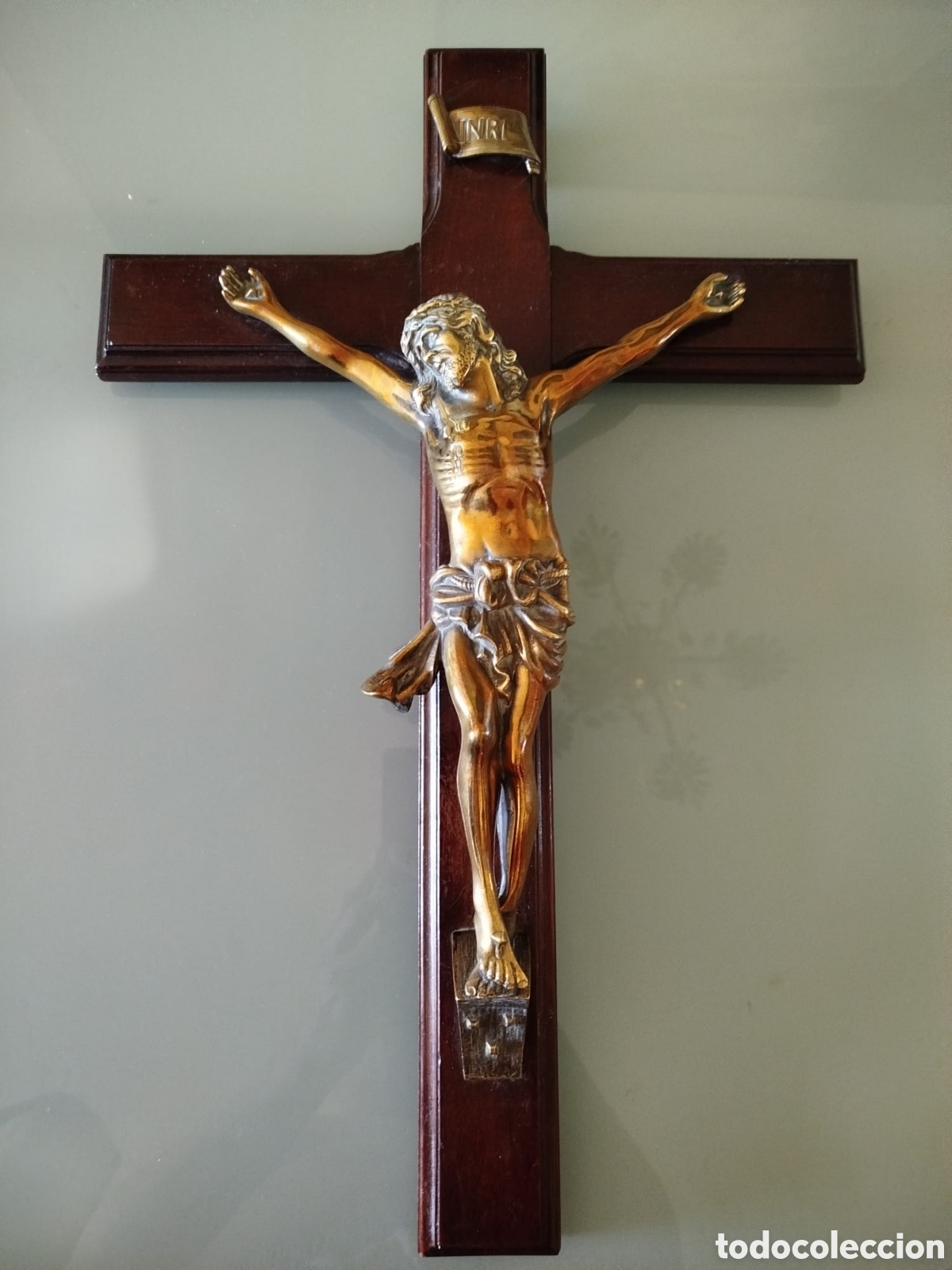 Antig&uuml;edades: Antiguo CRUCIFIJO DE BRONCE - Foto 14