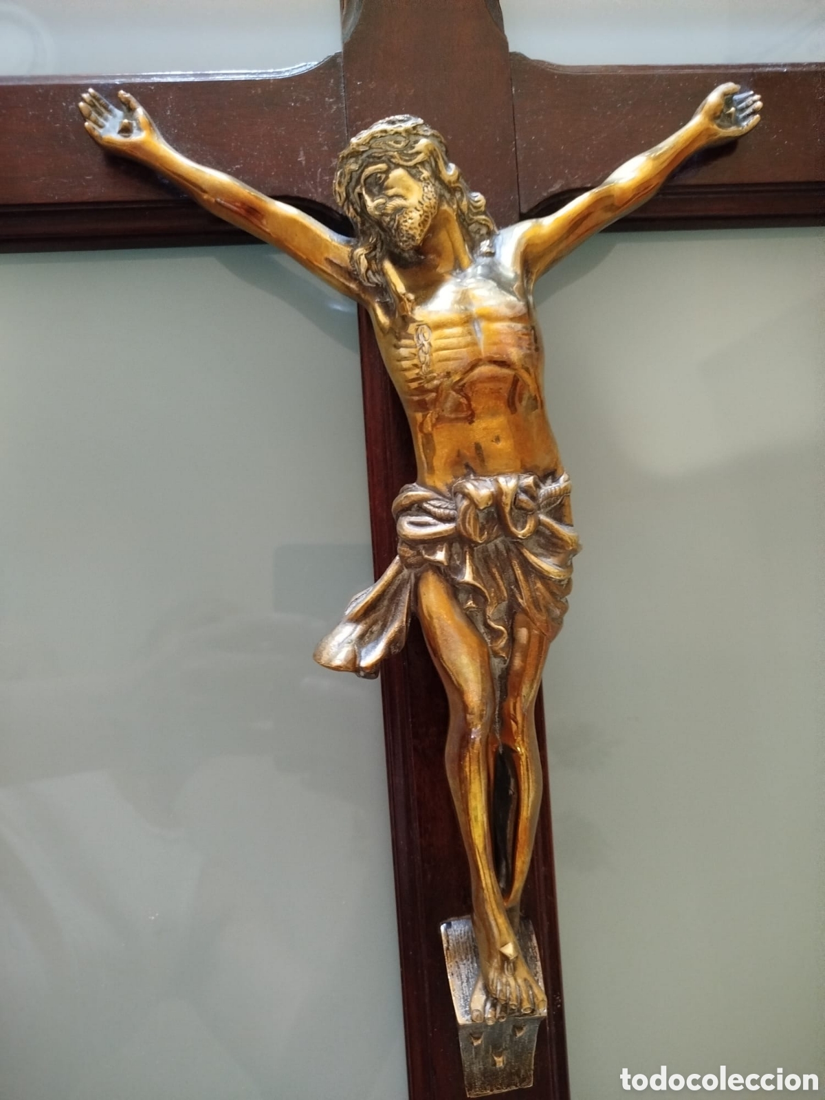 Antig&uuml;edades: Antiguo CRUCIFIJO DE BRONCE - Foto 27