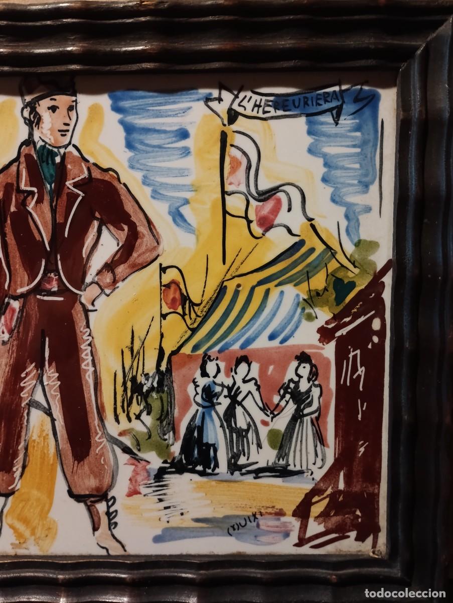 Antig&uuml;edades: LHEREU RIERA-Azulejo-ONDA. - Foto 3