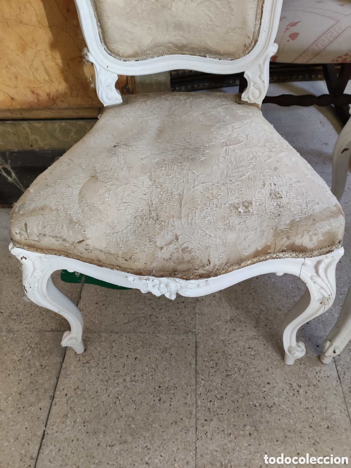 Antig&uuml;edades: Pareja de sillas estilo Luis xv - Foto 2